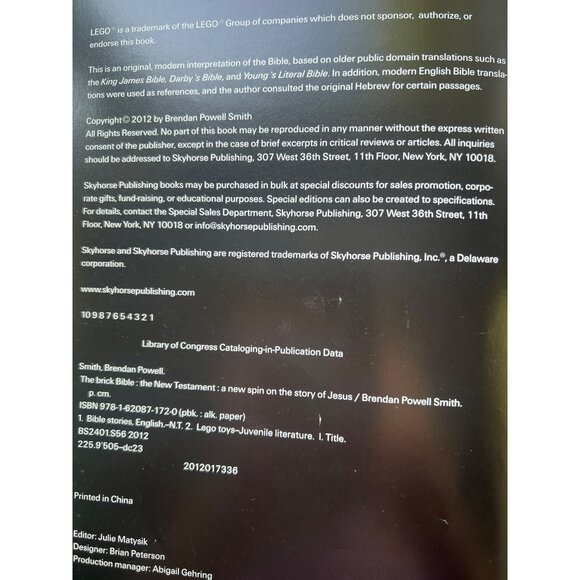 The Brick Bible: The New Testament Exploring Jesus through Lego Illustrations - Picture 3 of 5